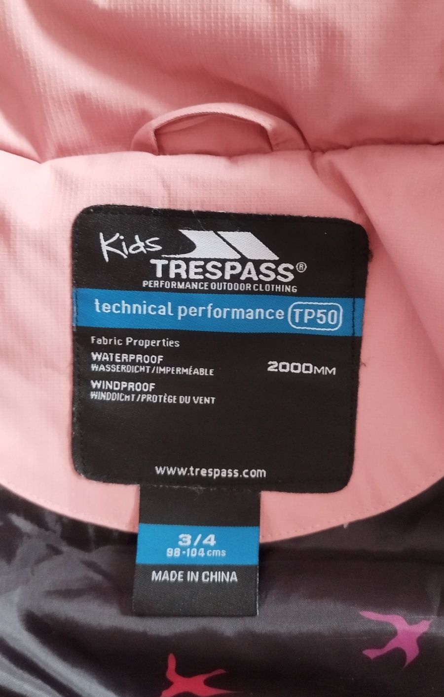 Детско ски яке Trespass