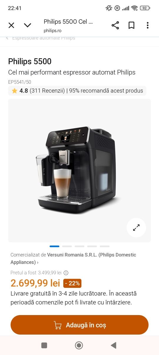 Philips LatteGo 5500