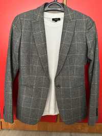 Серый пиджак, полупальто, свитер от Massomo Dutti, отличного качества!