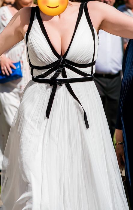 Rochie de seara eleganta alba Ana Radu