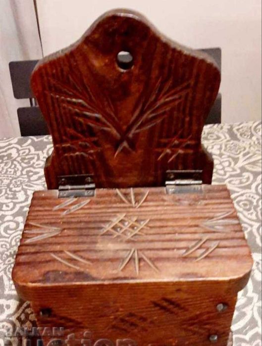 дървена кутия за брашно, сол