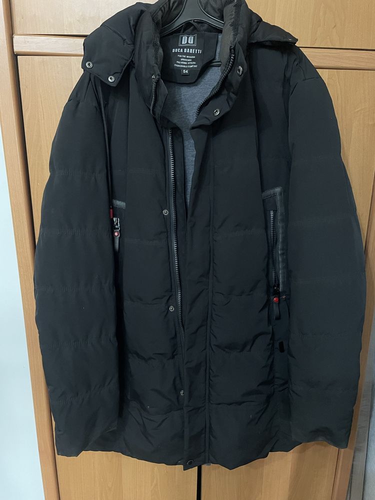 Куртка чёрная зимняя большой размер