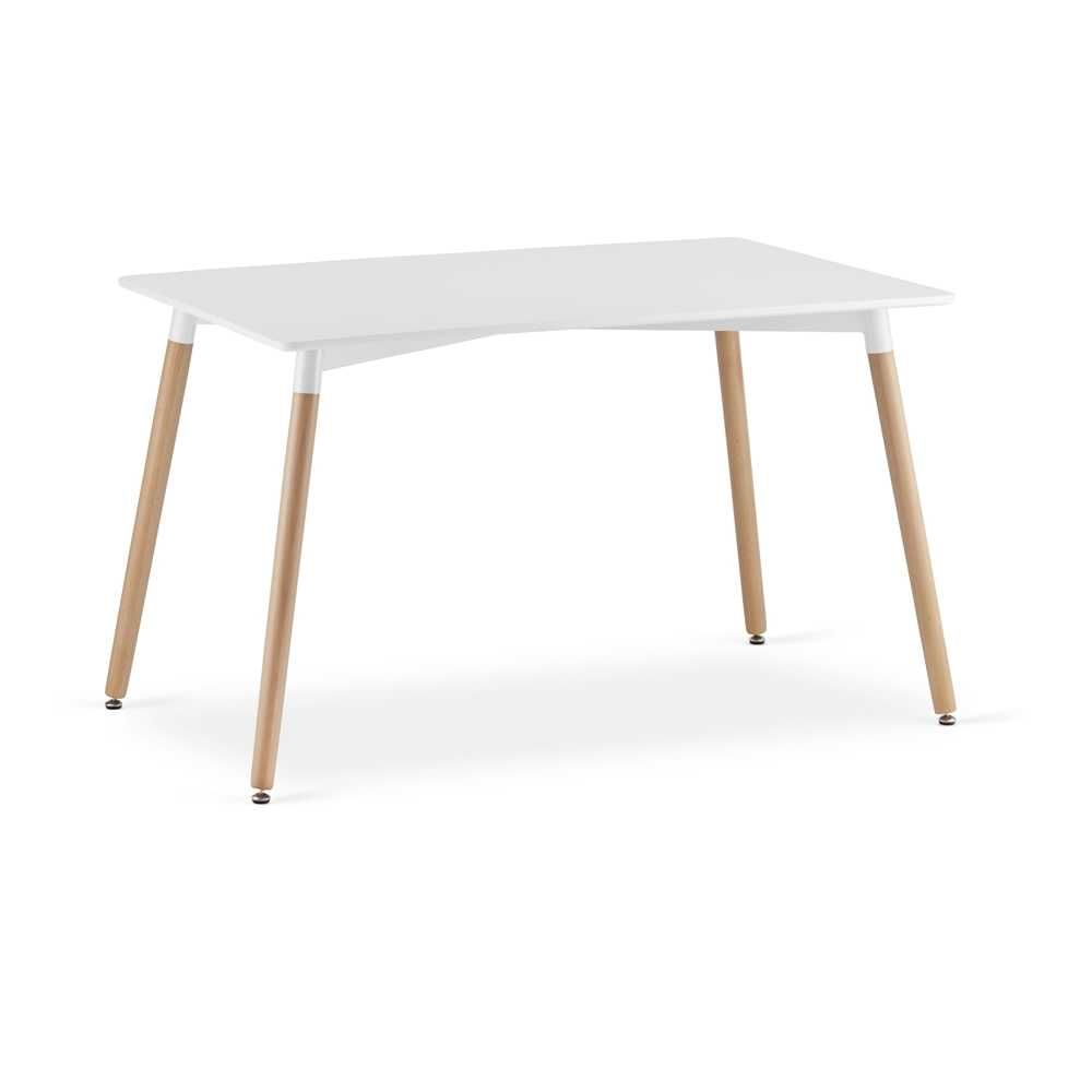 Masa Bucatarie Stil Scandinav 120 x 80 Cm MDF Alb