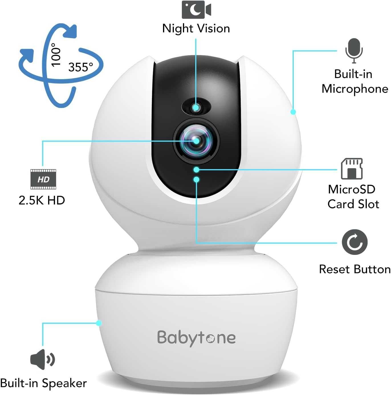 Wifi бебефон / бебе камера към смартфон с двупосочно аудио