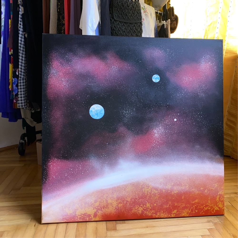 Tablou pictat pe panza Cosmos