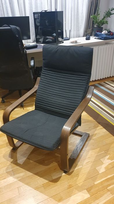 POÄNG
Fotoliu, maro/Knisa negru