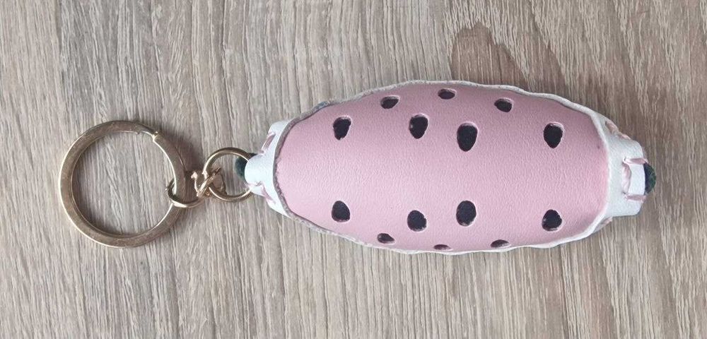 portofel cu avocado cu breloc pepene moale