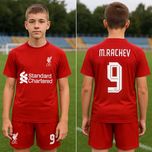 Екипи тениска шорти ЛИВЪРПУЛ LIVERPOOL с ИМЕ и НОМЕР по избор. 5 ЦВЯТА