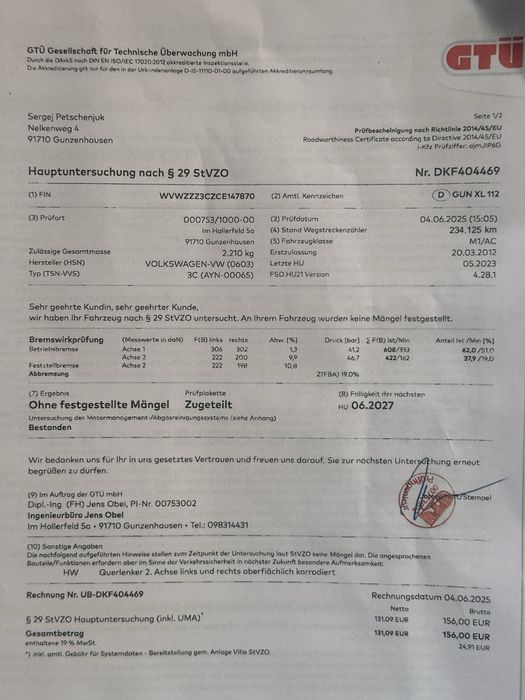 Vw Passat 2.0 tdi, DSG,An 2012
