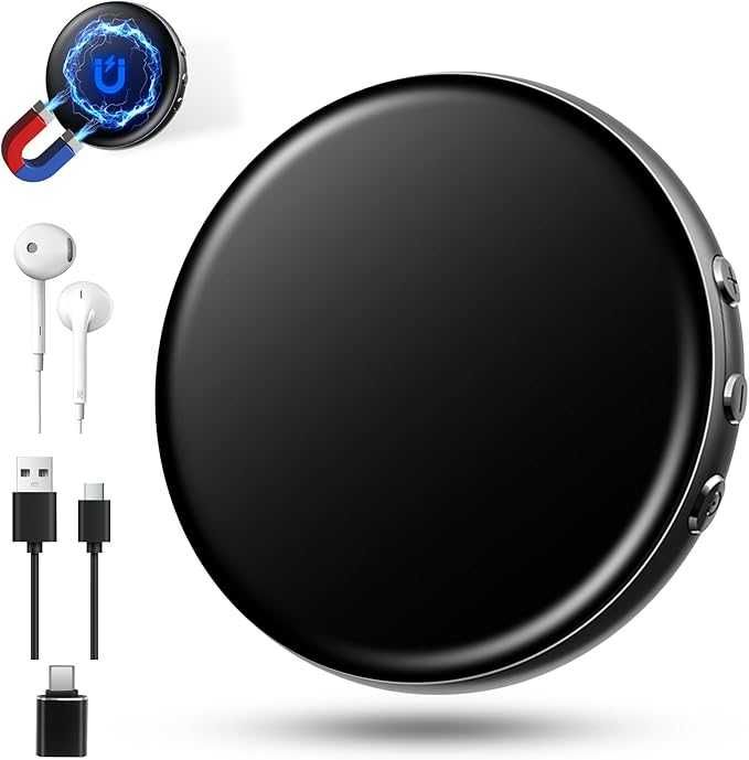 Мини диктофон с 64GB памет и метален корпус, намаляване на шума