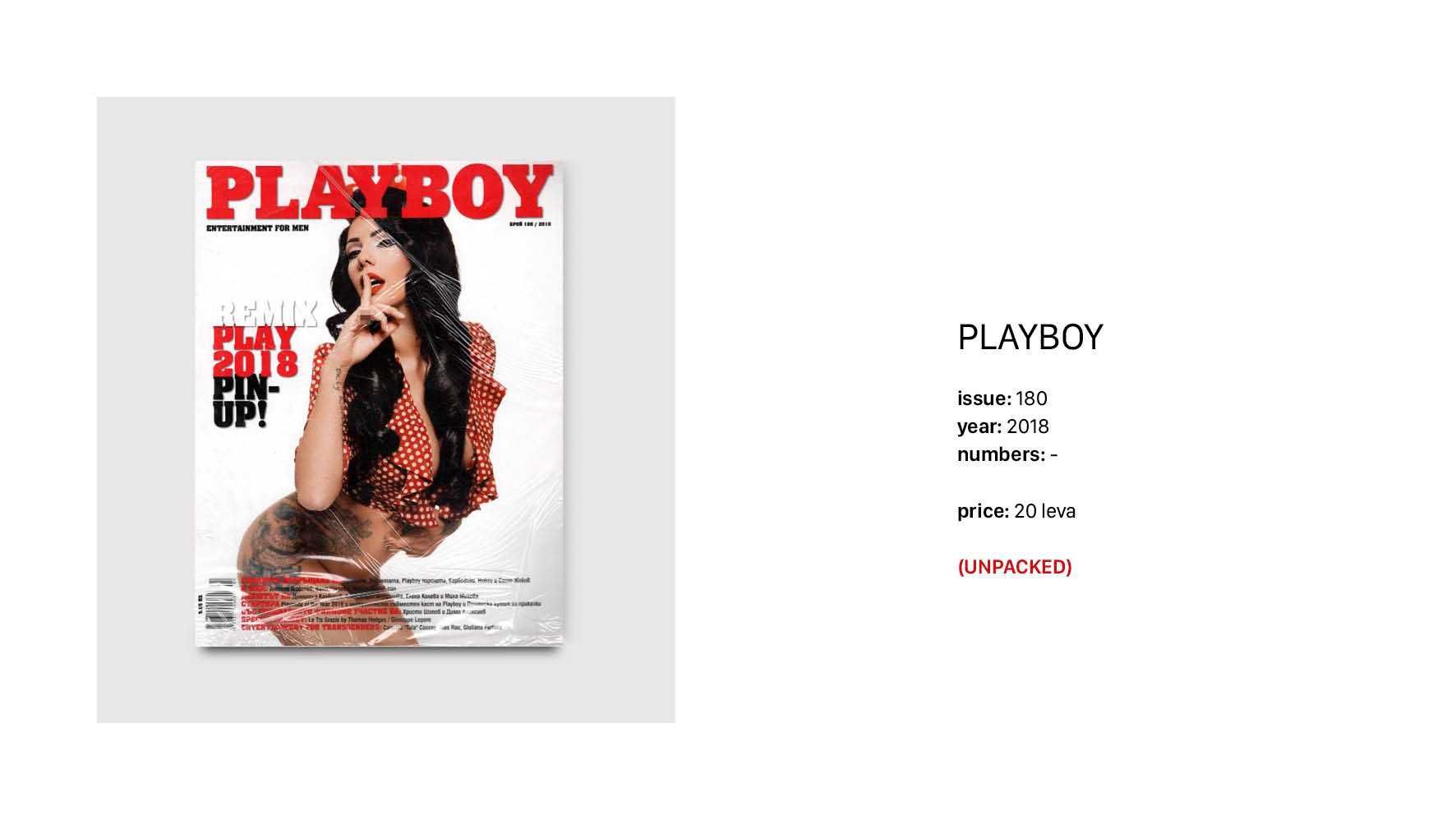 Списание Playboy / Брой 195 / година 2020 / 20 лева