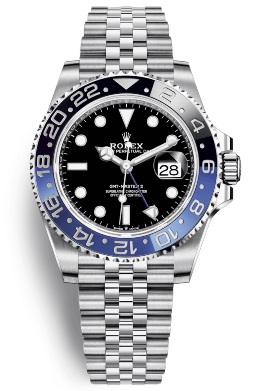 NEW Rolex GMT Master II 40mm Steel 126710 Batman