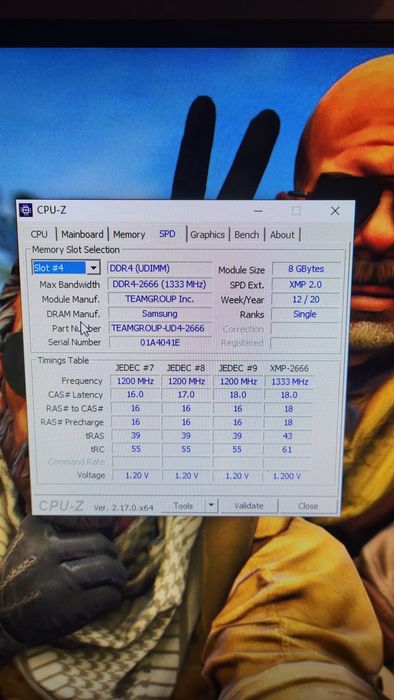 Kit 16GB DDR4- 2X8GB 2666MHZ