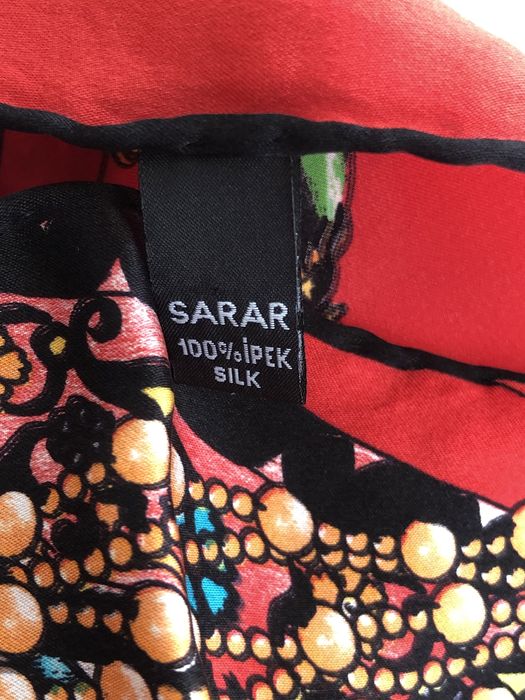 Голяма копринена кърпа с турски мотиви Sarar