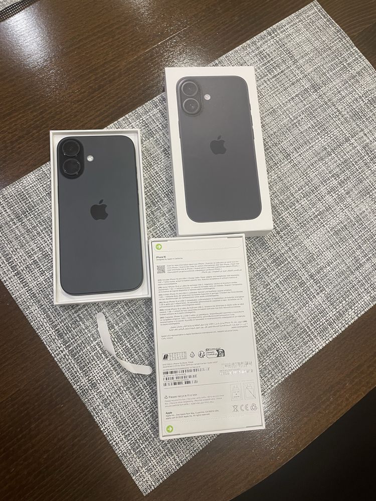 2бр. нови Iphone 16 128GB черни
