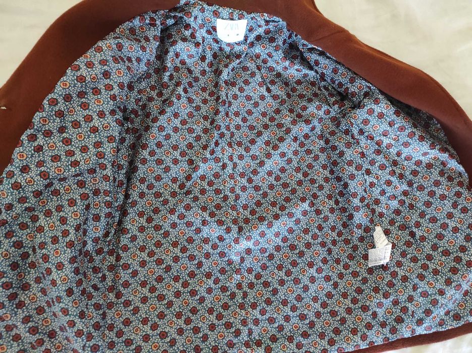 Вълнено палто Zara за момиче 134 см
