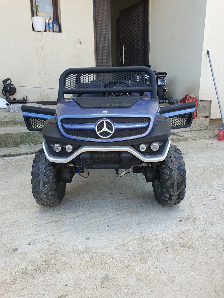 Mercedes Benz electric Unimog 2 Seater Ride-On Car - Blue