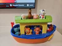 Музикална играчка Ноев ковчег, корабен с животни.