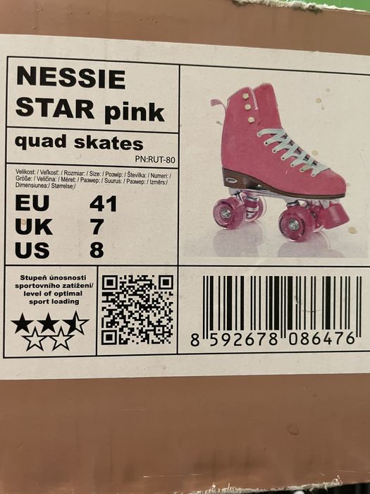 Кънки Nessie Star pink 41 quad skates