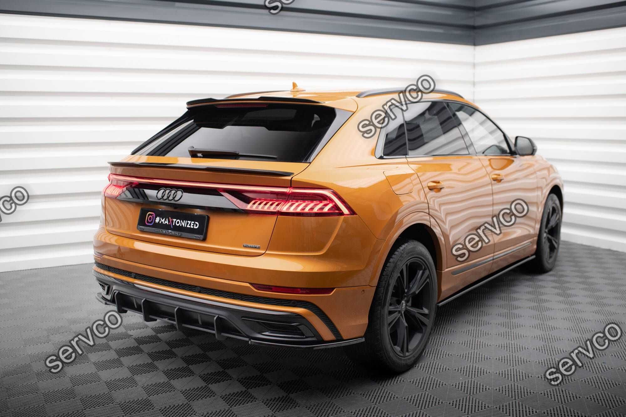 Prelungire bara spate Audi Q8 Mk1 S-Line 2018- v1 Maxton Design