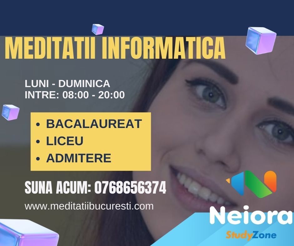 Meditatii Mate,INFO-150 lei