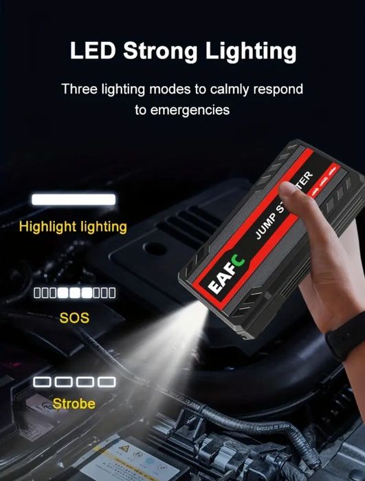 Jump Starter EAFC Auto Pornire Auto Benzina și Diesel maxim 3.0 litri