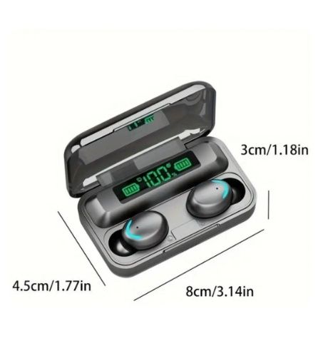 Bезжични bluetooth слушалки TWS – 9D Стерео спортни слушалки с кутия