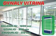 Oynaly vitrina, Акция, прилавки, savdo vitrinalar stellajlar