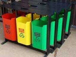 Урна для мусора уличная х1, х2, х3 металлическая