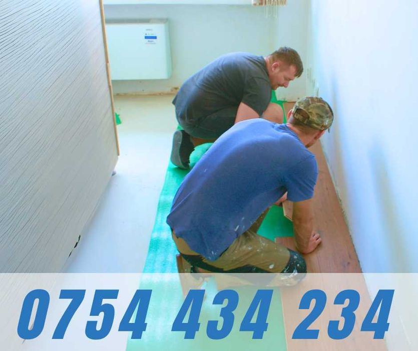 Montaj parchet cu meseriaș