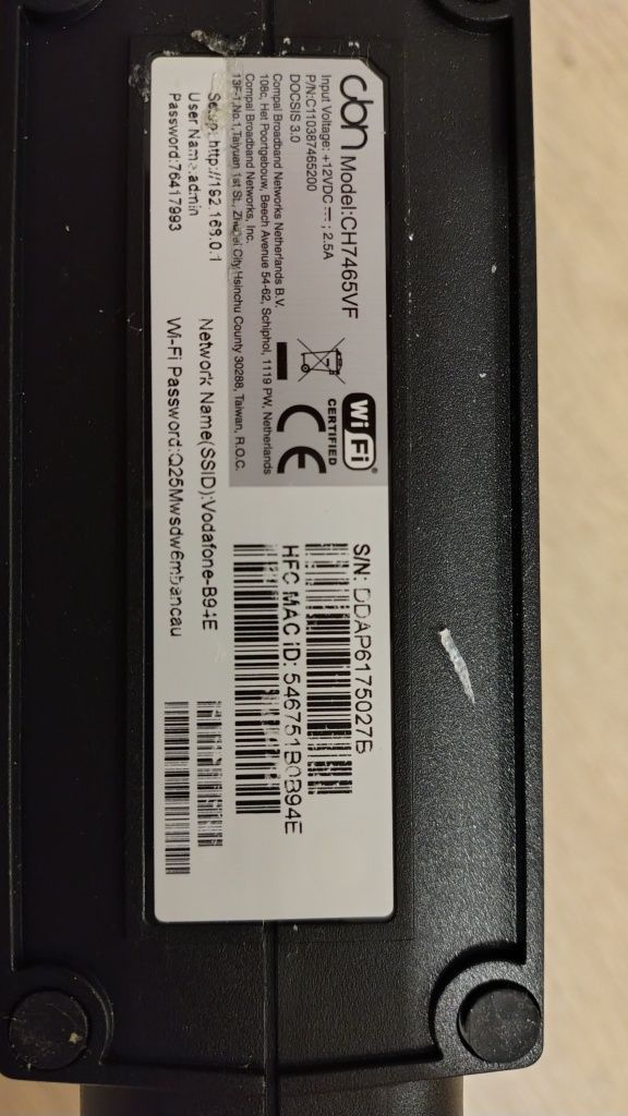Vand router Vodafone