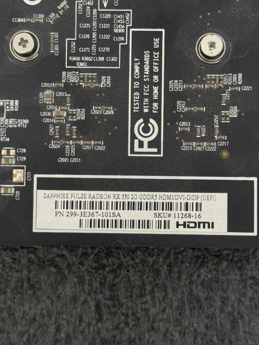 Placa video sapphire radeon rx 550 2GB