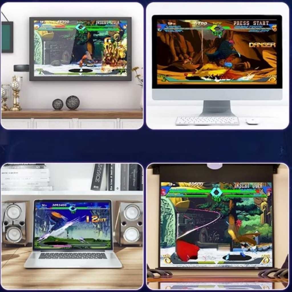 Конзола Retro Zenino, съвместима с 9 емулатора,4K, USB 2,4 GHz, 32 GB.