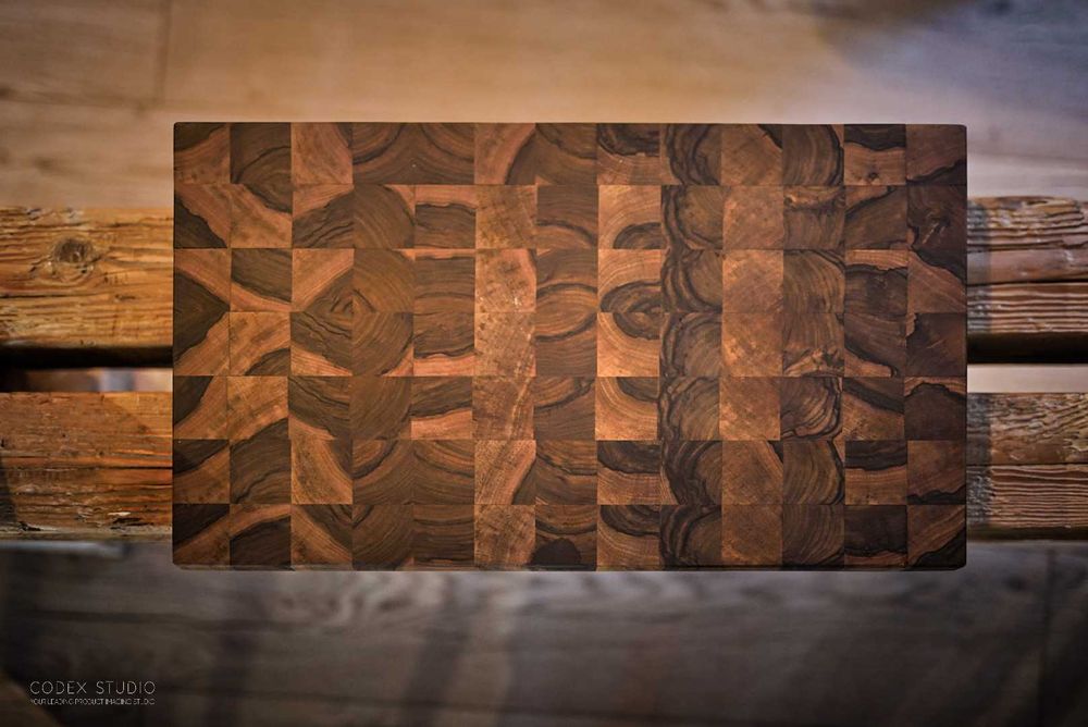 Tocator endgrain din lemn de nuc 50x30x6cm