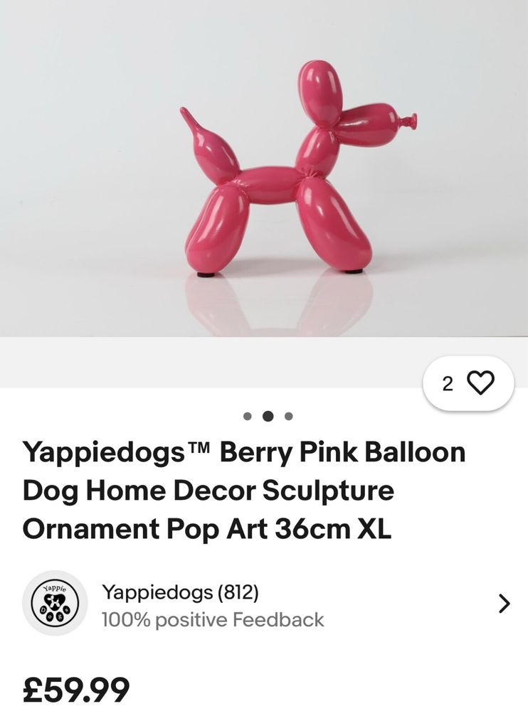 скулптура Ballon Dog на художник Джеф Кунс
