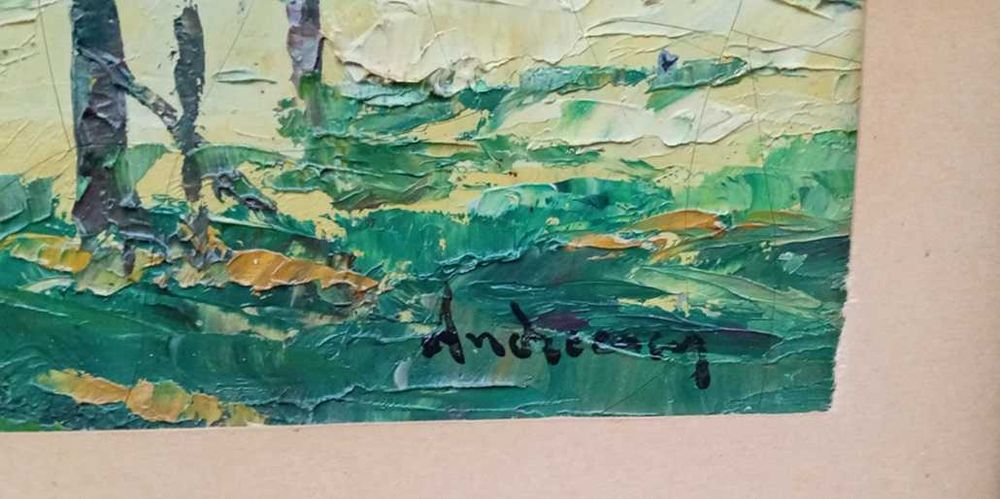 Tablou vechi - Luminis - semnat Andreescu