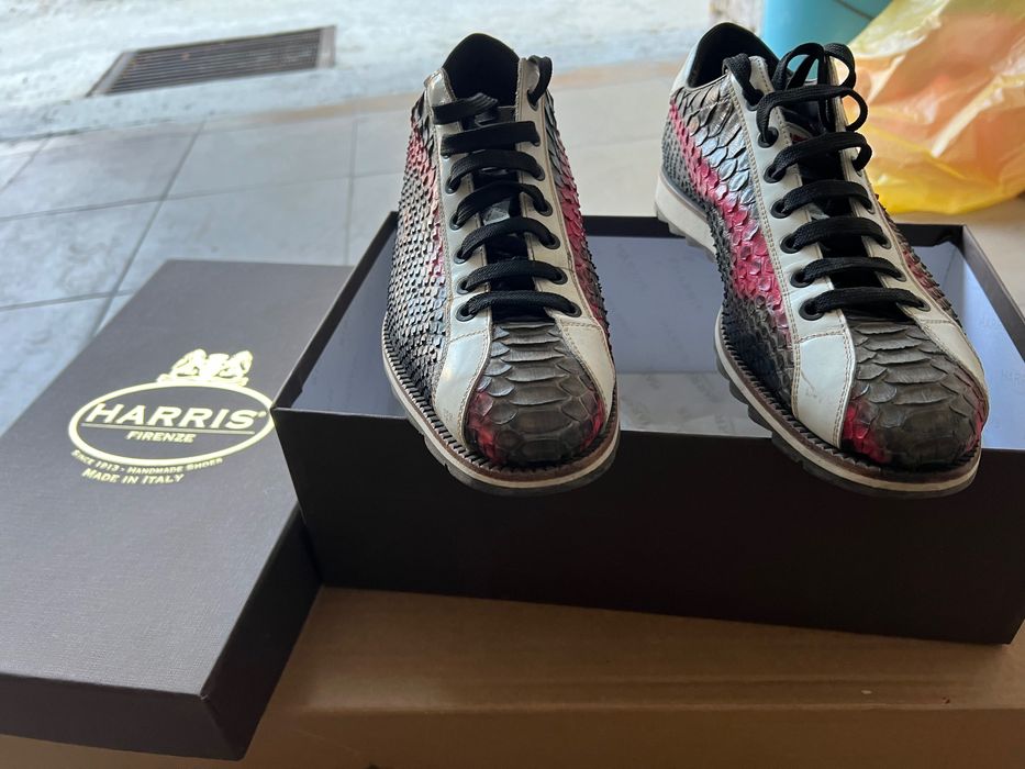 Оригинални обувки Harris от змийска кожа ръчна изработка 42 номер