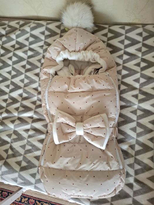 Зимний конверт-кокон + комбинезон