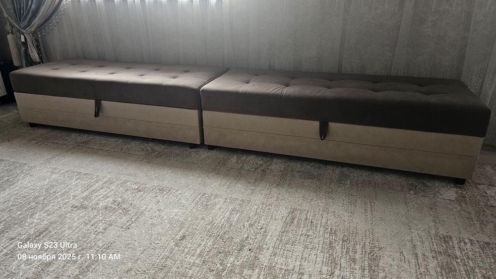 Диван трансформер 3в1 с пуфиком