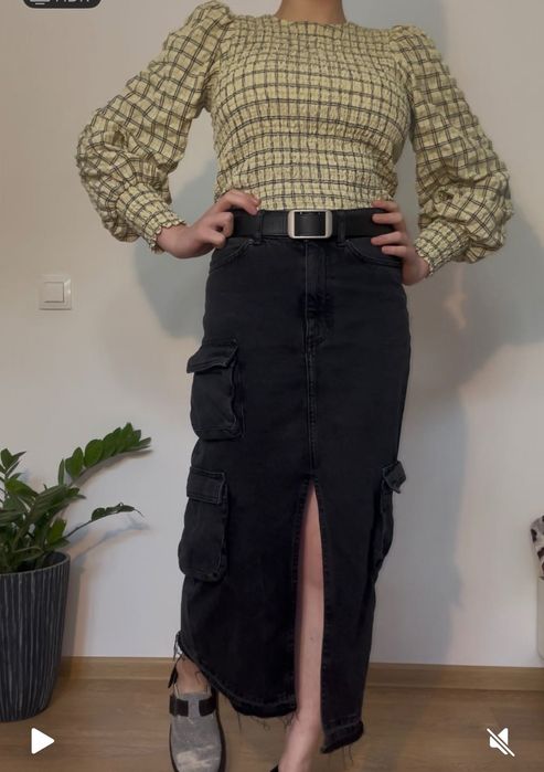 Макси пола КАРГО Denim XS