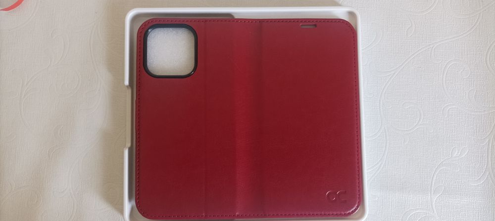 Husa piele tip portofel iphone 16 pro