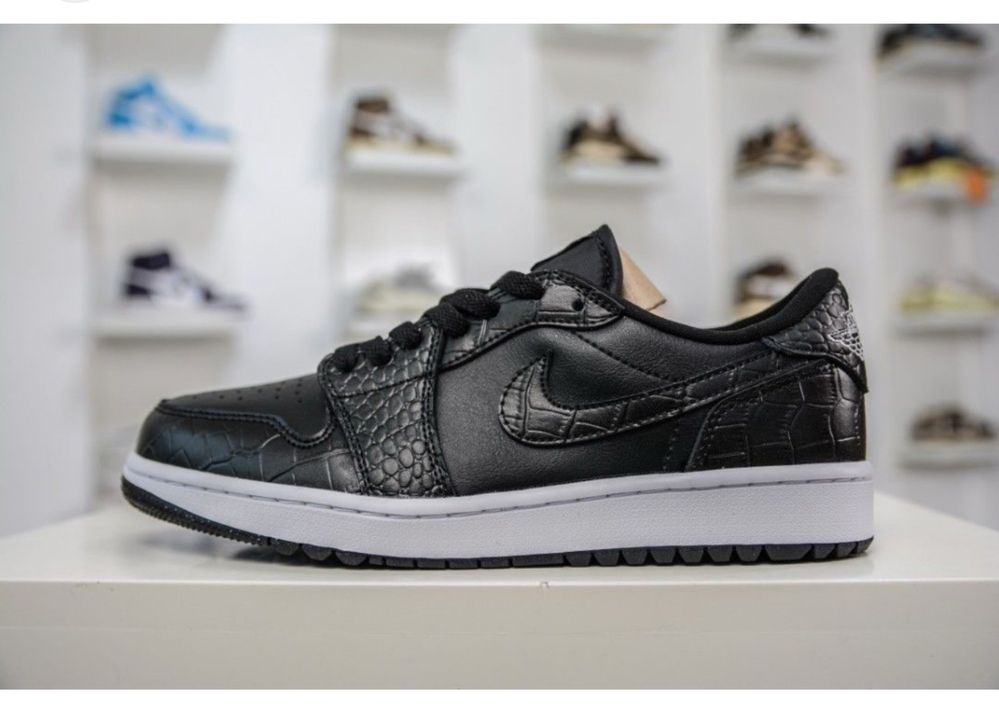 Nike Air Jordan 1 Low Croc Black ( 43) Маратонки