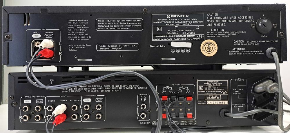 Pioneer CT 540 casetofon tape deck player