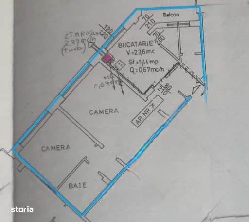 Apartament 2 camere, semidecomandat – Aleea Universului, Micro 16, e