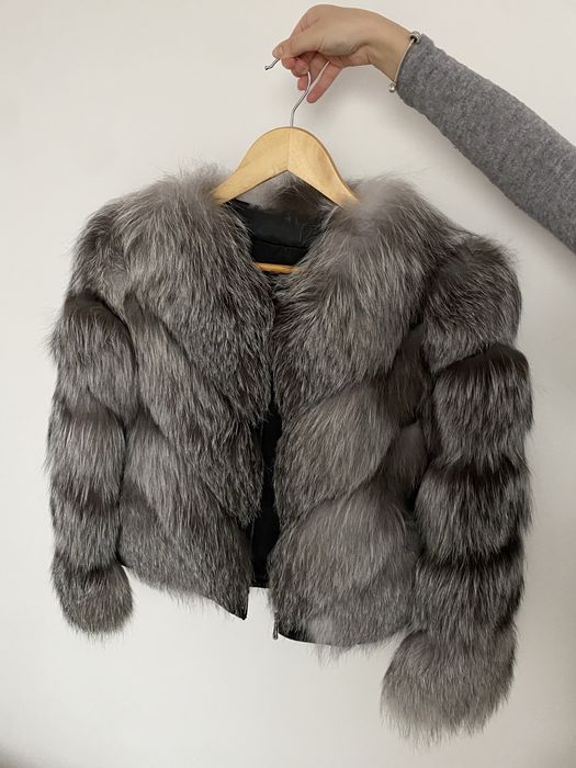 Blana naturala vulpe argintie