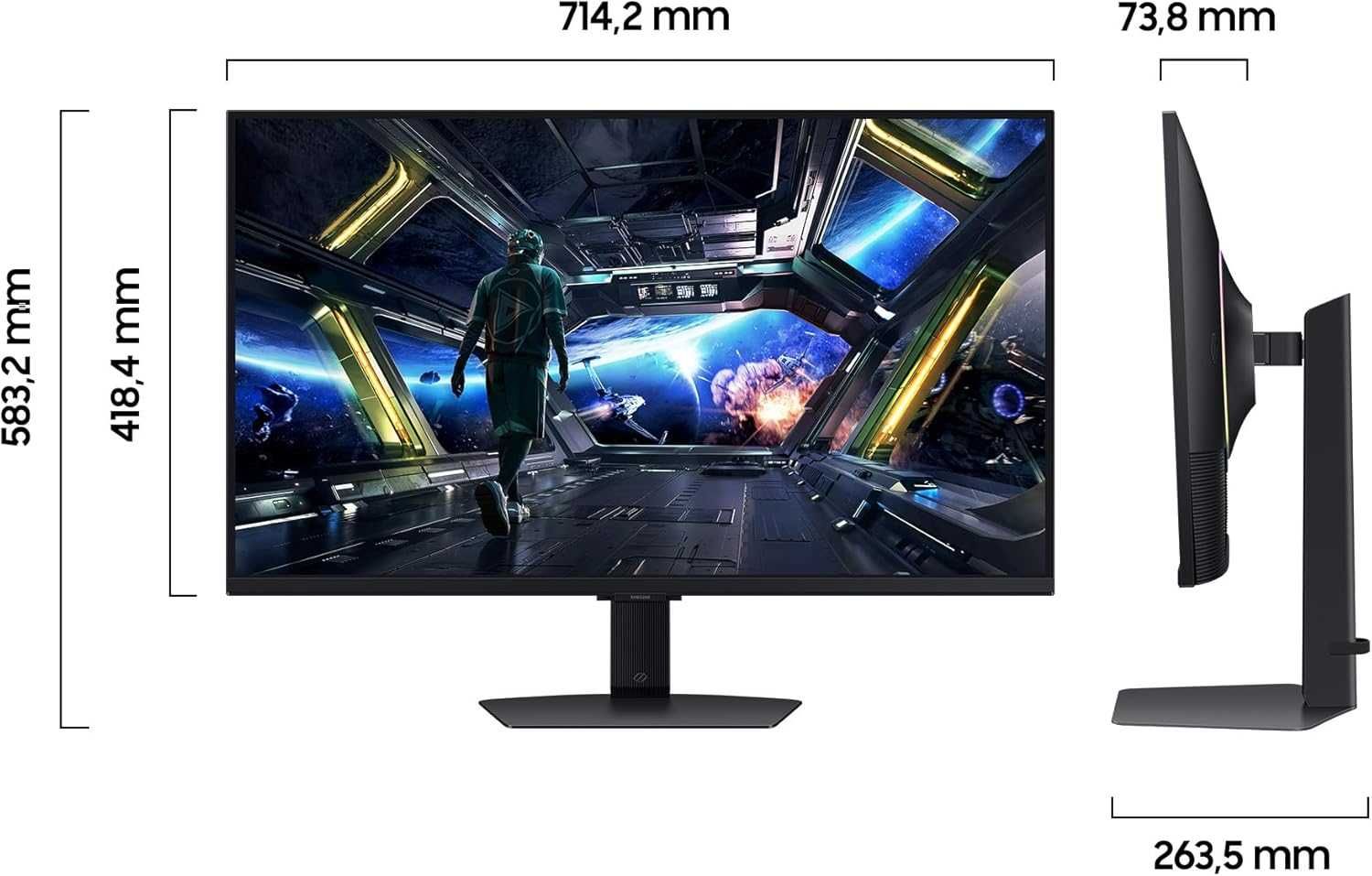 [НОВЫЙ] Монитор Samsung 32 Odyssey G7 LS32DG702EUXEN 4K 144Hz FLAT IPS