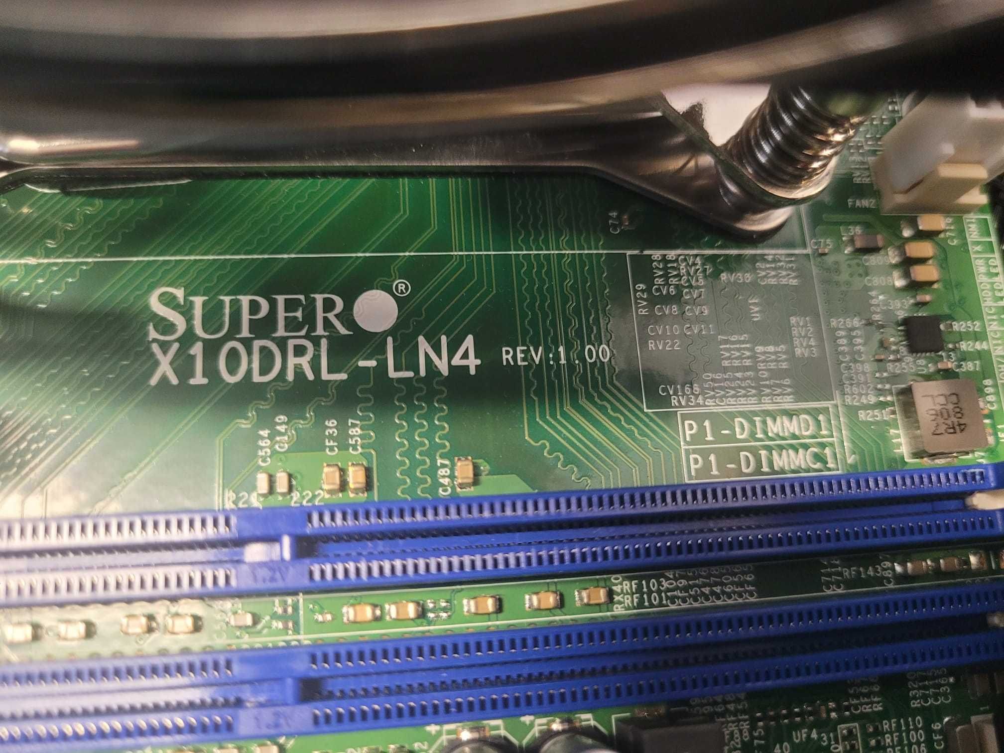 Placa baza server - Supermicro X10DRL-LN4 + Xeon E5 V4 + Cooler