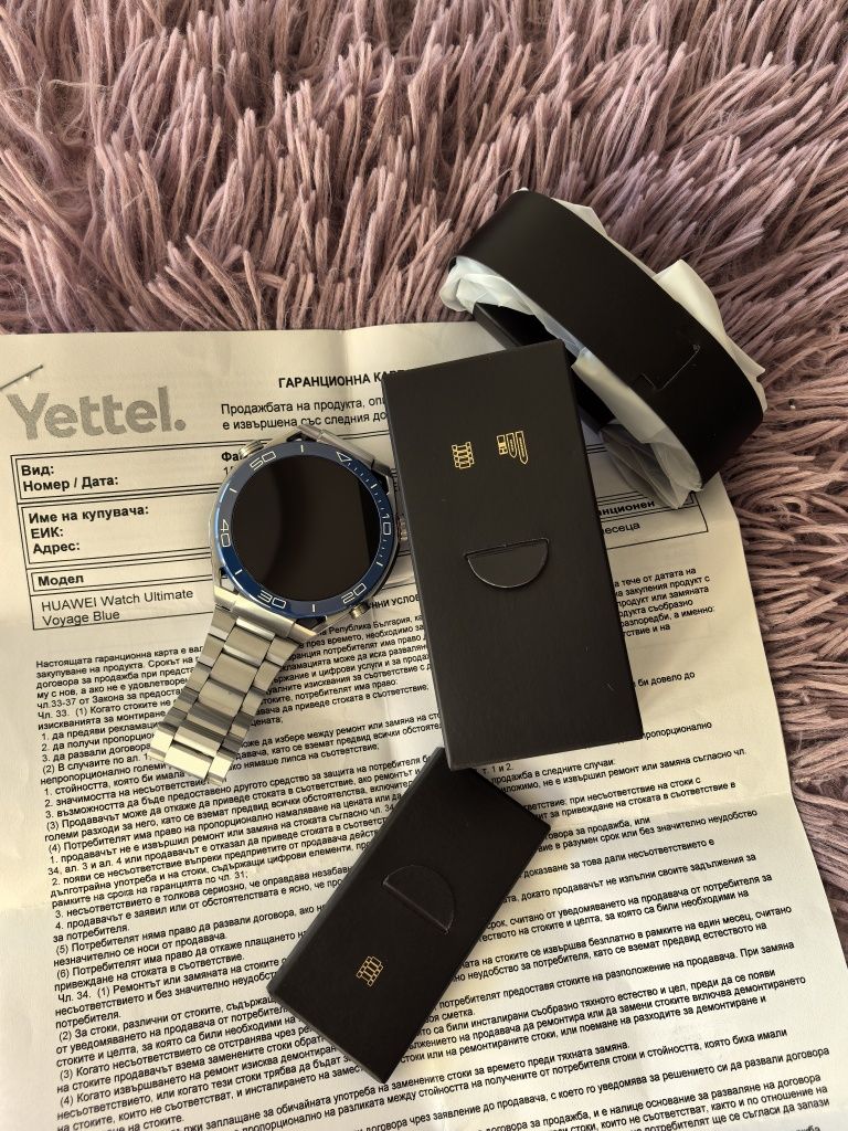 Huawei watch ultimate titanium с гаранция от Yettel.