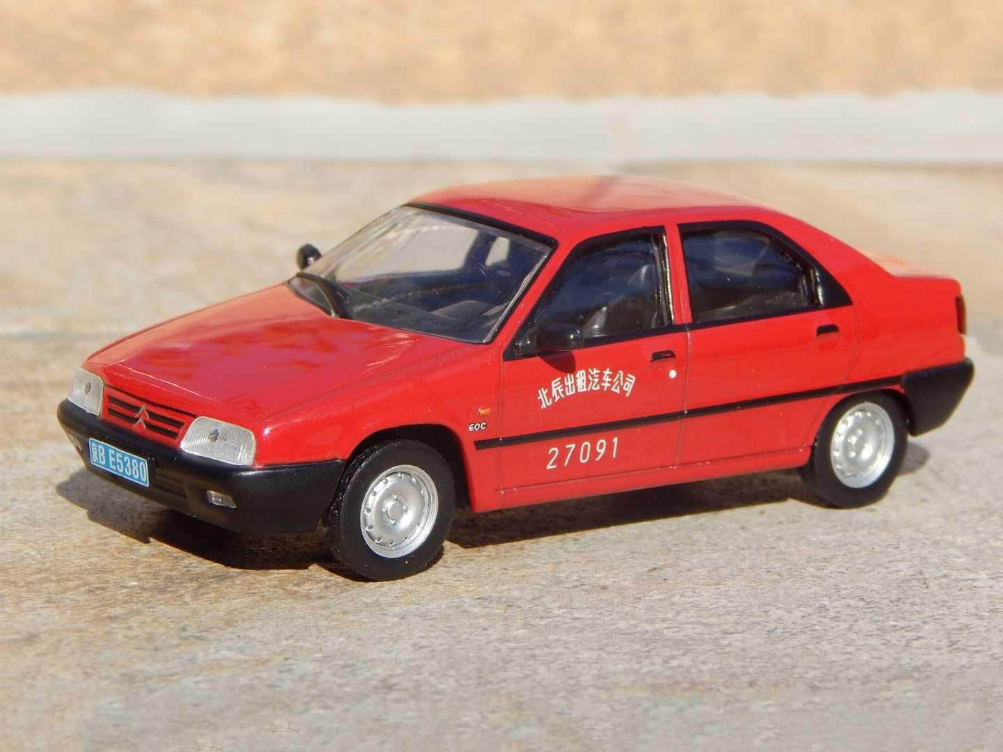 Macheta Citroen ZX Dongfeng Fukang 988 EOC Beijing taxi 2000 sc 1:43