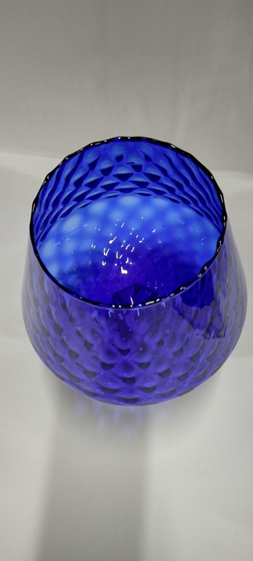 1960 Cobalt Blue Glass Italian Empoli Декоративна ваза/бонбониера